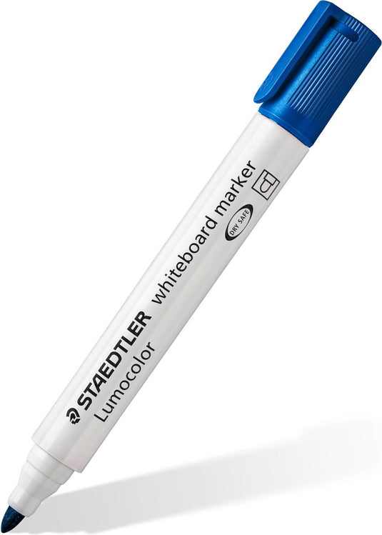 Staedtler lumocolor whiteboard marker 351 met ronde punt - blauw