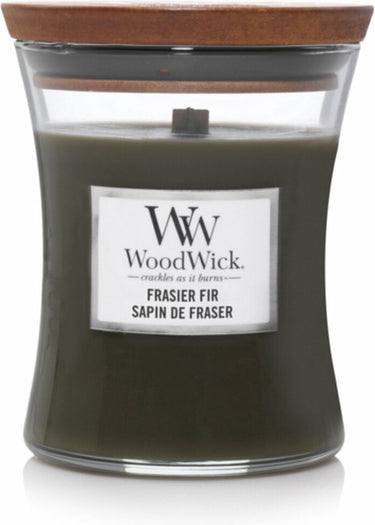Woodwick hourglass medium geurkaars - frasier fir - 60 branduren