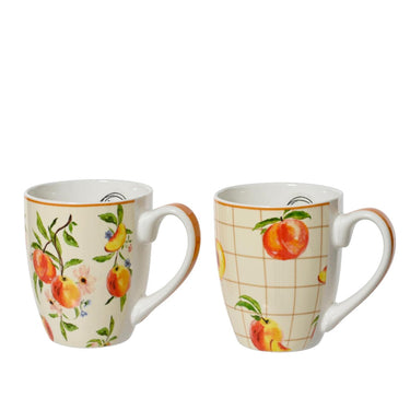 Decoris mok porselein 400ml ã˜9x10.6cm perzik