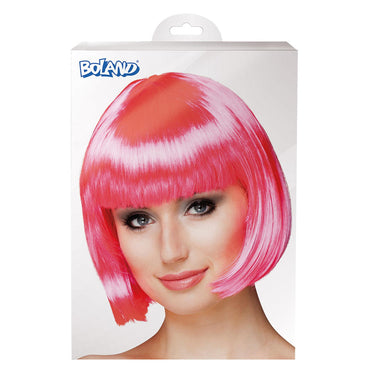 Boland pruik cabaret hardroze 100% polyester