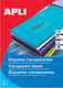 Apli transparante etiketten 210 x 297 mm,