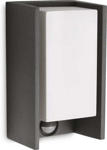 Philips led philips bridge buitenwandlamp met sensor - antraciet