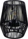 Arti casa solar tafellamp zwart - tuinverlichting op zonne energie - tafel lamp met warm wit licht - solar lamp met brandtijd tot 8 uur - ip44 waterdicht - 20 x 20 x 25 cm - kunststof