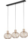 Trio gila - hanglamp - sand - excl. 3x e27 4 w - plafondbevestiging - in hoogte verstelbaar
