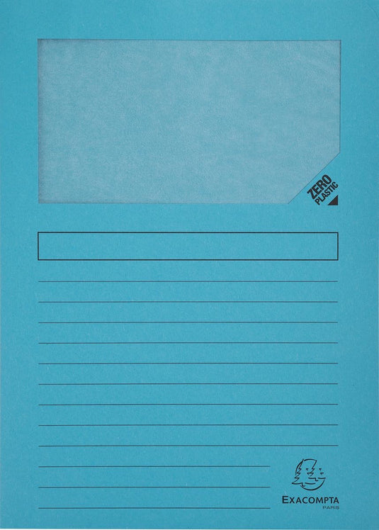 Exacompta l-map forever | voor ft a4 | pak van 25 stuks | lichtblauw