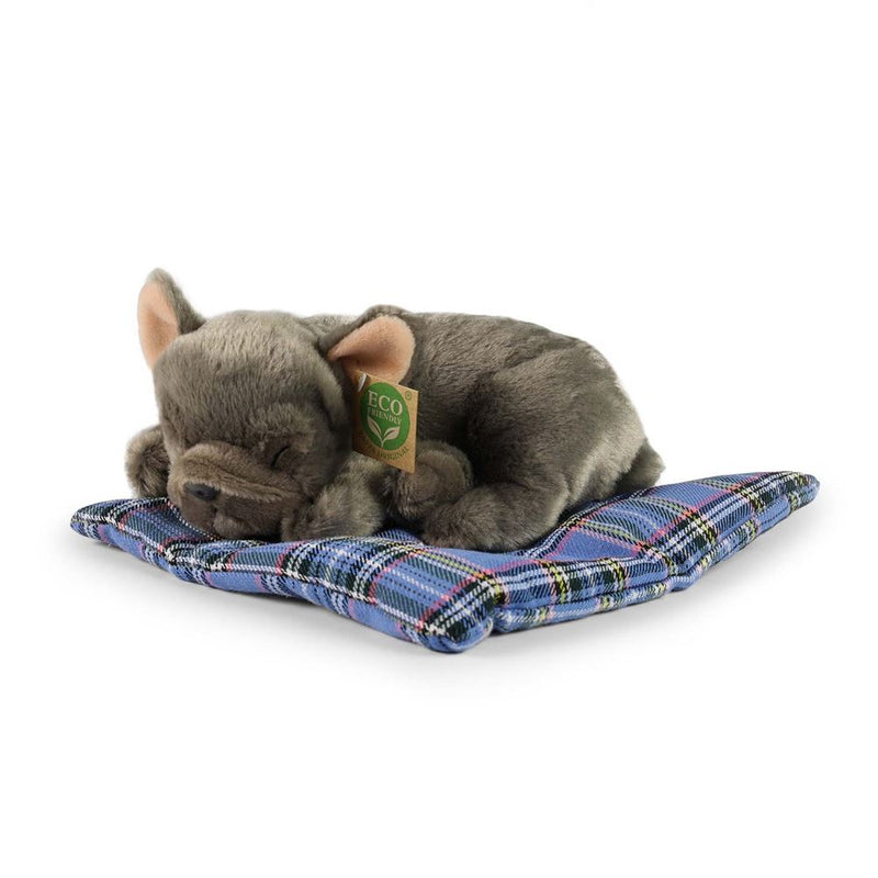 Load image into Gallery viewer, Pluche franse bulldog op kussen 23 cm ec
