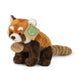 Pluche rode panda 18 cm eco-friendly