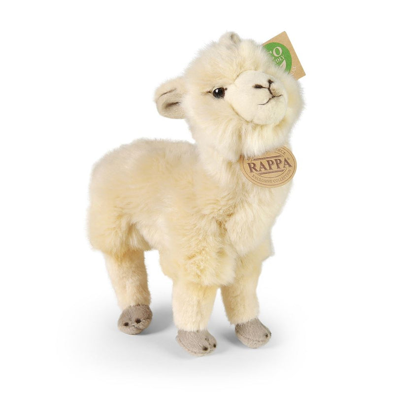 Afbeelding laden in galerijviewer, Pluche witte alpaca 23 cm eco-vriende
