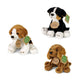 Pluche honden assorti 14cm eco-vriendeli