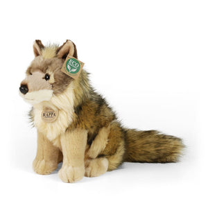 Pluche coyote wolf 24 cm eco-vriendelijk