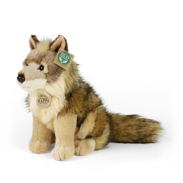 Pluche coyote wolf 24 cm eco-vriendelijk