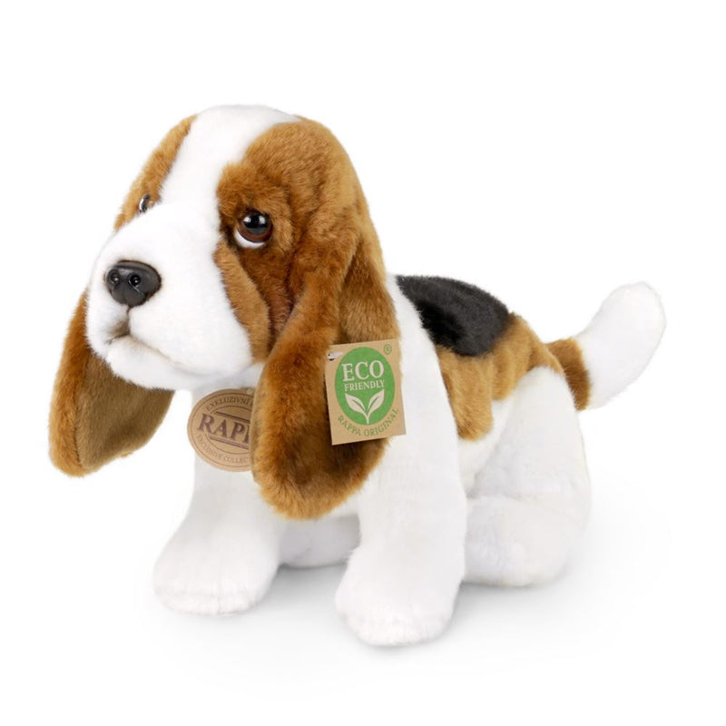 Load image into Gallery viewer, Pluche basset 32 cm eco-vriendelijk
