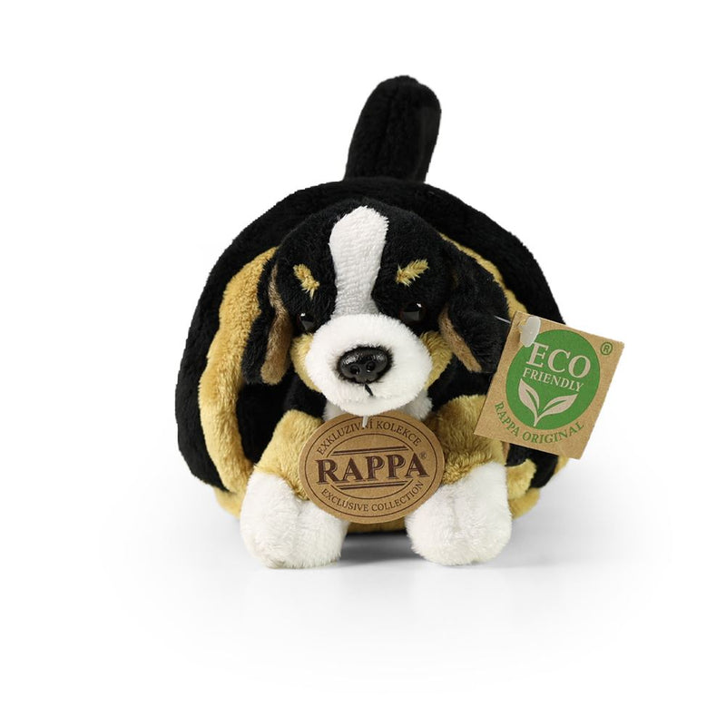 Load image into Gallery viewer, Pluche berner hond met krat 15 cm eco-vr
