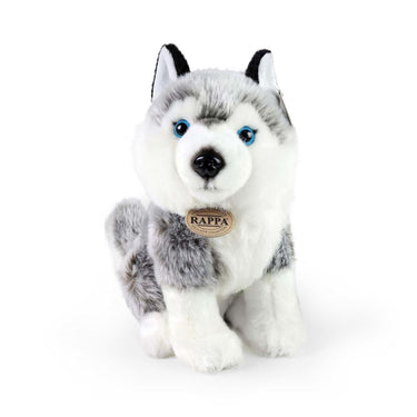 Rappa eco friendly serie - plushen husky knuffel - 30 cm - met gerecycled pet