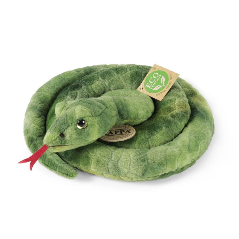 Load image into Gallery viewer, Pluche groene slang 90 cm eco-vriendelij
