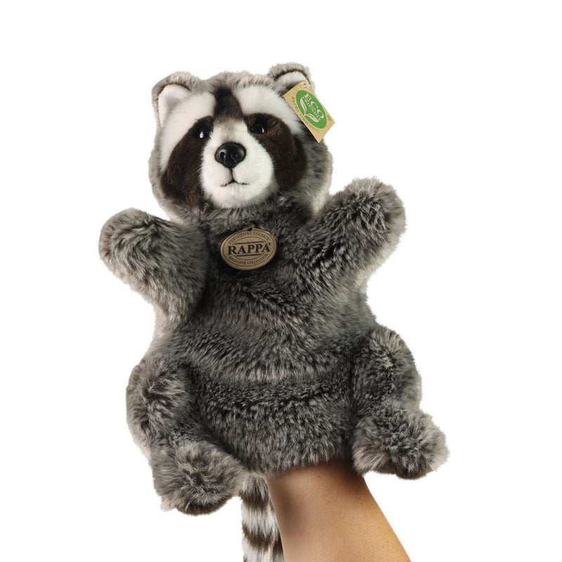Load image into Gallery viewer, Pluche wasbeer handpop 28 cm eco-vriende
