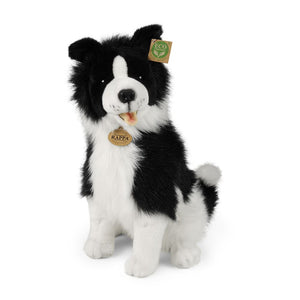 Pluche border collie 40 cm eco-vriendeli