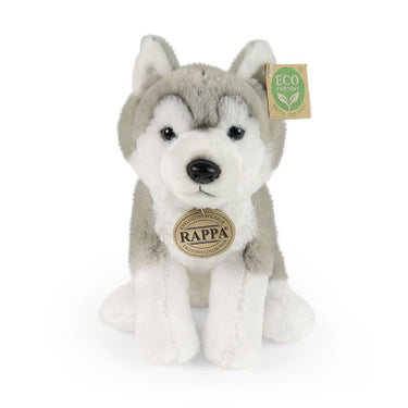 Rappa eco friendly serie - pluchen husky - 23 cm - zacht pluche - milieuvriendelijk