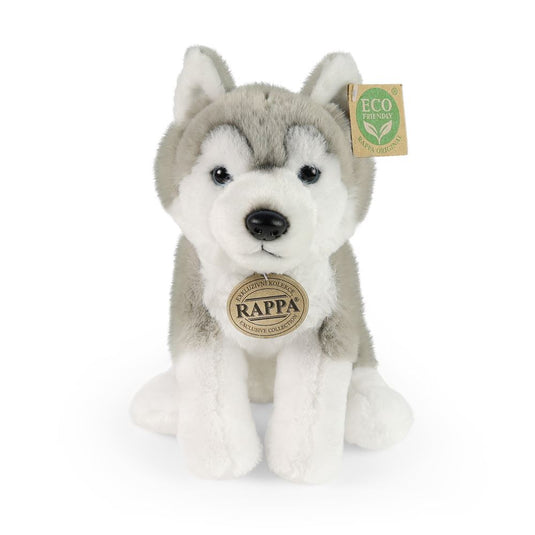 Rappa eco friendly serie - pluchen husky - 23 cm - zacht pluche - milieuvriendelijk