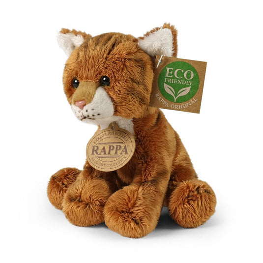 Pluche roestige kat 14 cm eco-friendly