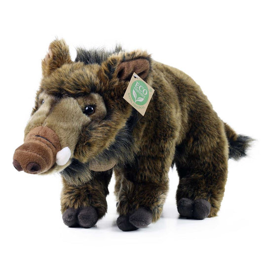 Pluche wild zwijn 37 cm eco-vriendelijk | 2 stuks