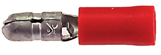 Cable shoe ball connector male 4 mm - red (100 pieces)