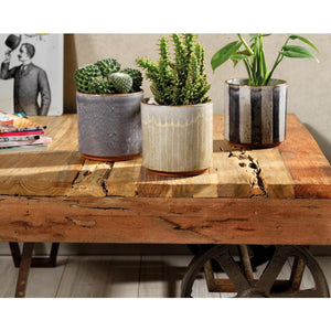 Decoris bloempot terracotta ø13x12.5cm naturel kleuren