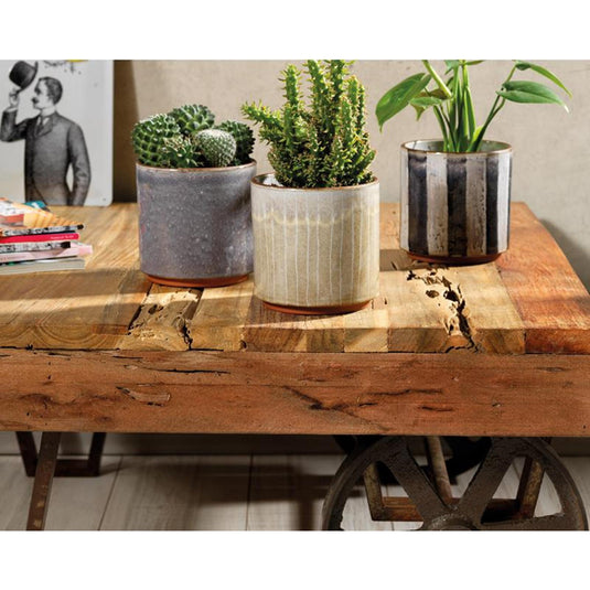 Decoris bloempot terracotta ø13x12.5cm naturel kleuren