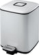 Eko - regent pedaalemmer 6 liter - steel plastic - wit - prullenbak