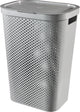 Curver infinity dots wasmand met deksel - 60l - grijs