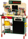 Klein toys bosch mini speelgoed werkbank - hout (mdf) - 100-delige accessoire set - incl. licht- en geluidseffecten - multicolor