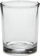Creotime glazen waxinelicht 4,5x6,5 cm 12 stuks