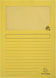 Exacompta forever® pak van 100 venstermappen 120g m2 - 22x31cm voor a4 - geel - 50109e