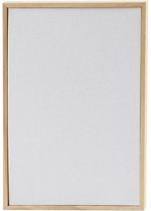 Creativ company canvas paneel met lijst 15,8x23,8 cm 280 gr wit