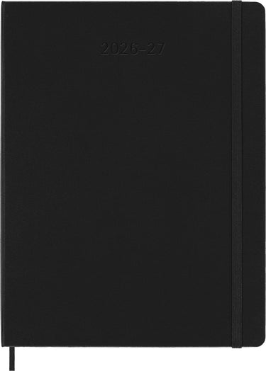 Moleskine 18 maanden agenda - 2026 27 - wekelijks - xl - harde kaft - zwart