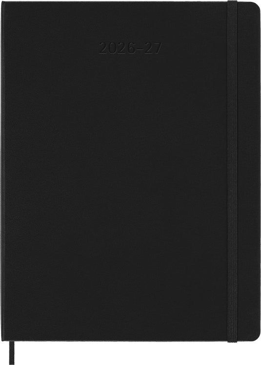 Moleskine 18 maanden agenda - 2026 27 - wekelijks - xl - harde kaft - zwart