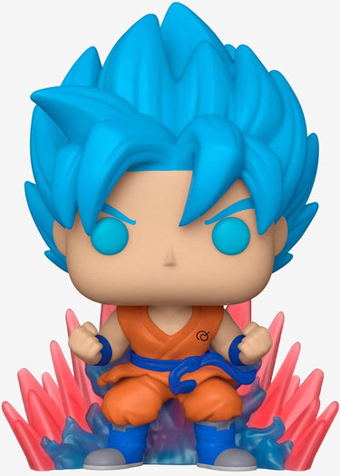 Funko pop! dragon ball super - ssgss goku (kaio-ken times twenty) #1256 glow in the dark exclusive