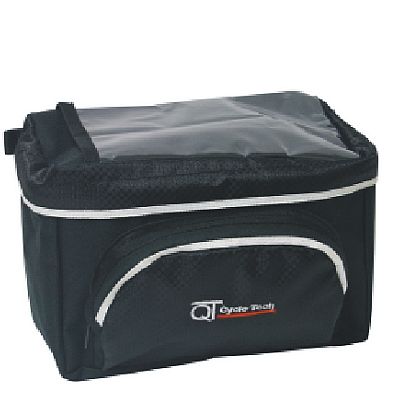 handlebar bag with straps 6.5 liters black