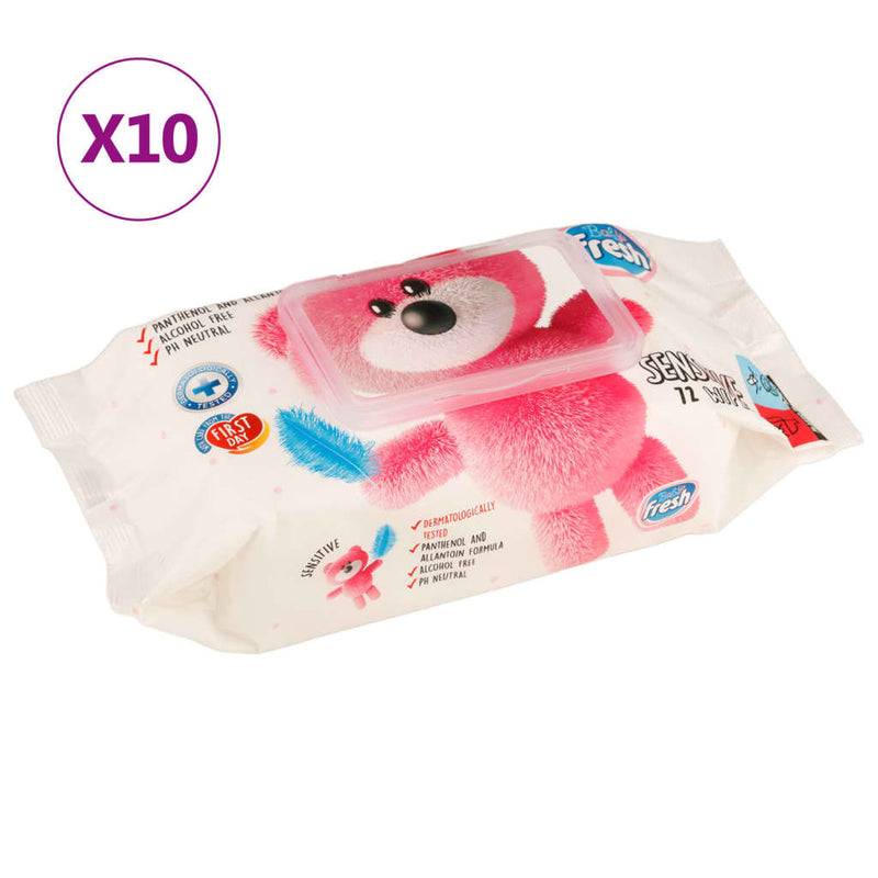 Load image into Gallery viewer, Vidaxl babydoekjes 10 pakken 720 doekjes
