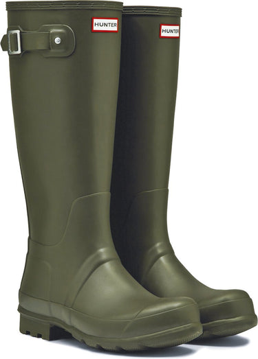 Hunter - regenlaarzen voor heren - original tall wellington - olijfgroen - maat 43eu
