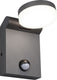Trio adour - wandlamp - antraciet - incl. 1x smd 7,5w - aanspasbaare lichtkleur - bewegingssensor - buitenverlichting - ip44