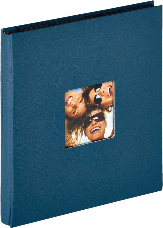 Walther ea-110-l fun - insteekalbum - formaat 31 x 33 cm - 400 foto's 10 x 15 cm - blauw