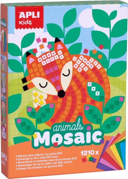 Apli kids mozaiek 2 vellen dieren