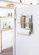 Yamazaki magnetische keukenpapier foliehouder - wit