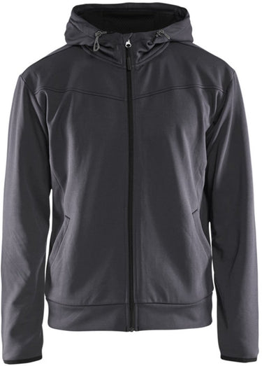 Blåkläder 3363-2526 hoodie met rits medium grijs zwart - maat 4xl