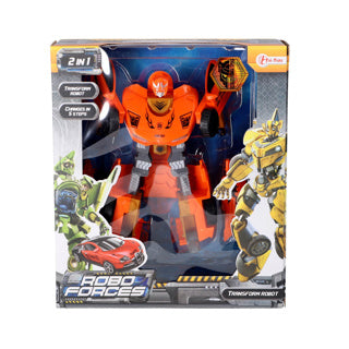 Robot verander auto 21 cm 4 assorti | 2 stuks