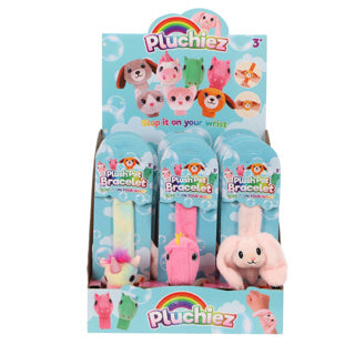 Load image into Gallery viewer, Pluchiez klap armbandje 8 assorti | 21 stuks
