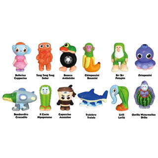 Brainrot knijpfiguur 11 cm squish 12 assorti | 8 stuks