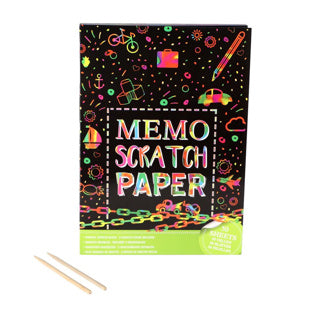 Memo papier scratch a4 50 vel+2 pennen | 7 stuks