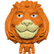 Splats head orange lion 11 cm | 3 stuks